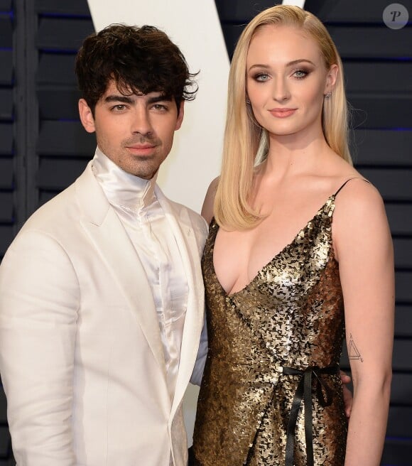 Joe Jonas et Sophie Turner - Soirée Vanity Fair Oscar Party à Los Angeles. Le 24 février 2019