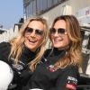 Exclusif - Caroline Vigneaux et Mélanie Maudran lors de la 2ème édition du "Girls Charity Racing" dans le cadre de l'évènement "TALON PISTE X Exclusive Drive" sur le circuit du Mans. Cette année, la première place du podium est revenue à Sandy Heribert (2500€ au profit de l'association Premiers de Cordée), la deuxième place à Carine Galli (1500€ au profit de l'Association Sclérose Tubéreuse de Bourneville) et la troisème place à Alma (1000€ au profit de l'association Fédération Nationale Solidarité Femmes). Le Mans, le 23 mars 2019. © Guirec Coadic/Bestimage