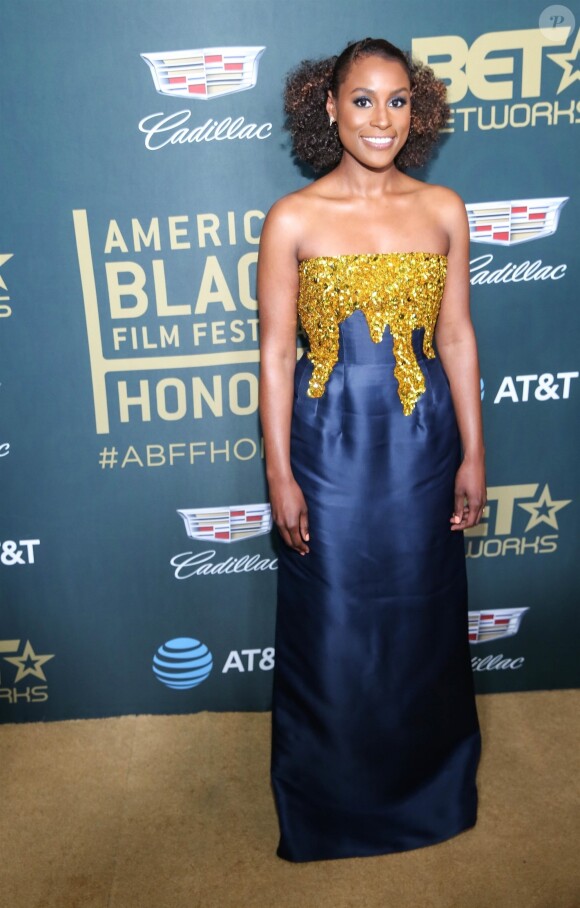 Issa Rae - Photocall lors de la soirée American Black Film Festival Honors awards à l'hôtel Hilton de Beverly Hills le 25 février 2018.