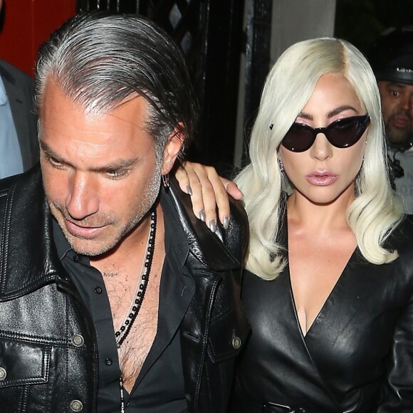 Lady Gaga et son ex Christian Carino à Londres, le 26 septembre 2018.