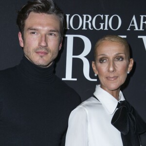 Celine Dion et son ami Pepe Munoz en backstage du défilé de mode Haute-Couture printemps-été 2019 "Giorgio Armani Prive Haute Couture" à Paris le 22 janvier 2019. © Olivier Borde / Bestimage