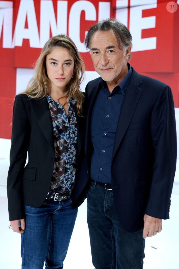 Exclusif - Richard Berry et sa fille Joséphine Berry - Enregistrement de l'émission "Vivement Dimanche" au Studio Gabriel à Paris, qui sera diffusée le 23 septembre sur France 2. Le 17 septembre 2018 © Guillaume Gaffiot / Bestimage