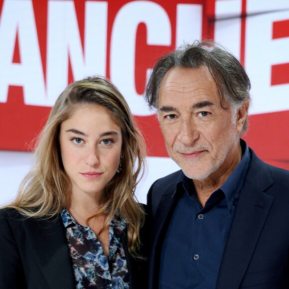 Exclusif - Richard Berry et sa fille Joséphine Berry - Enregistrement de l'émission "Vivement Dimanche" au Studio Gabriel à Paris, qui sera diffusée le 23 septembre sur France 2. Le 17 septembre 2018 © Guillaume Gaffiot / Bestimage