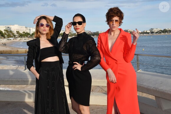 Exclusif - Leticia Dolera, Celia Freijeiro et Aixa Villagran de la série "Perfect Life" - Rendez-vous avec les actrices de la série "Perfect Life" dans le cadre du 2e festival CanneSéries à Cannes, le 7 avril 2019. © Bruno Bebert/Bestimage
