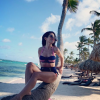 Fabienne Carat à Punta Cana le 5 avril 2019.
