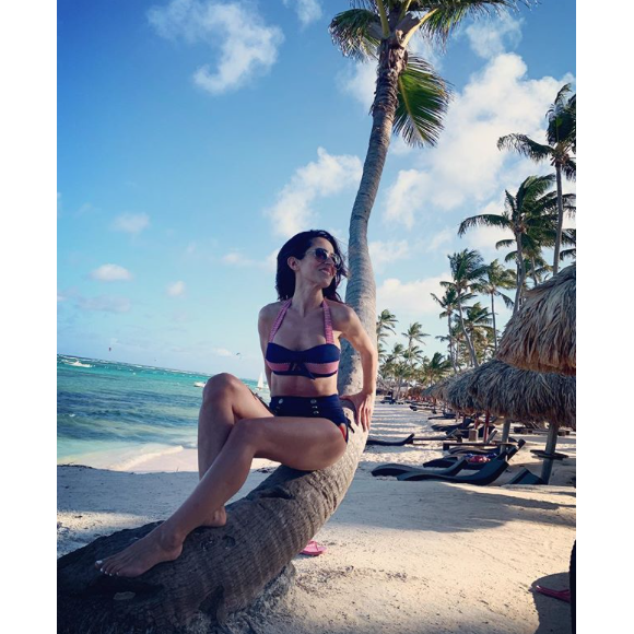 Fabienne Carat à Punta Cana le 5 avril 2019.