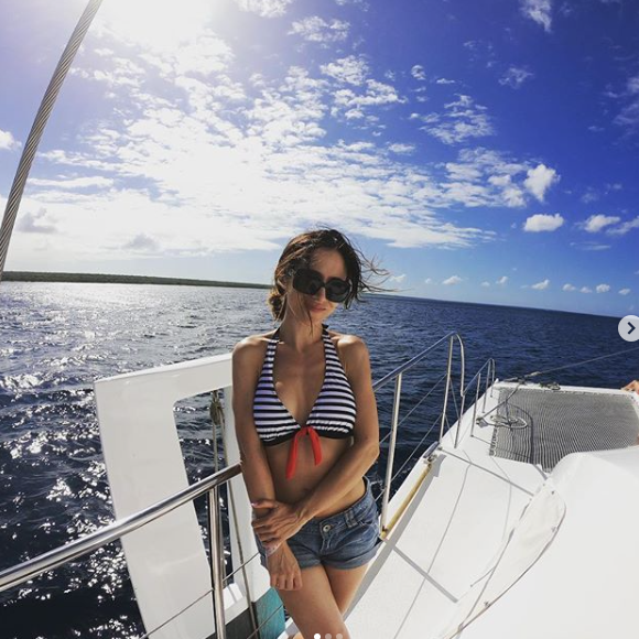Fabienne Carat au large de Saona island, le 6 avril 2019.