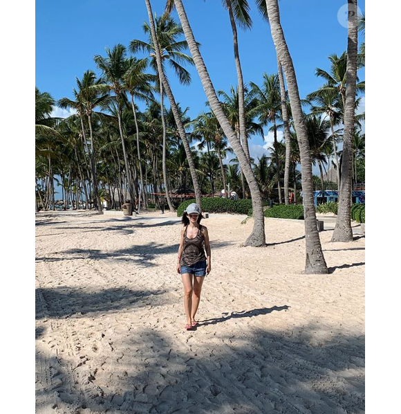 Fabienne Carat à Punta Cana, le 2 avril 2019.