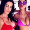 Carlene K et Nicole Scherzinger en vacances. Le 1er avril 2019.