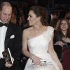 Le prince William et Catherine Kate Middleton, la duchesse de Cambridge lors de la 72ème cérémonie annuelle des BAFTA Awards au Royal Albert Hall à Londres, le 10 février 2019.