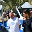 Emma Mackey, David Lisnard, maire de Cannes lors d'une partie de pétanque à l'initiative du maire de Cannes en marge de la 2ème édition du festival Canneseries à Cannes le 9 avril 2019. © Rachid Bellak / Bestimage