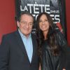 Jean-Pierre Pernaut et sa femme Nathalie Marquay - Les célébrités lors de la générale de la pièce de théâtre "La Tête Dans Les Etoiles" au Théâtre de la Gaîté-Montparnasse à Paris, France, le 24 mai 2018. © Coadic Guirec/Bestimage