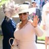 Oprah Winfrey - Les invités arrivent à la chapelle St. George pour le mariage du prince Harry et de Meghan Markle au château de Windsor, Royaume Uni, le 19 mai 2018.