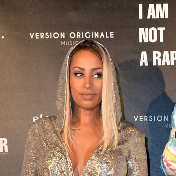 Maître Gims (Gandhi Djuna) et sa femme Demdem lors de la soirée de lancement de la collection capsule "I'm not a rapper" de la marque ElevenParis (Eleven Paris) à Paris, France, le 11 avril 2019. © Veeren/Bestimage