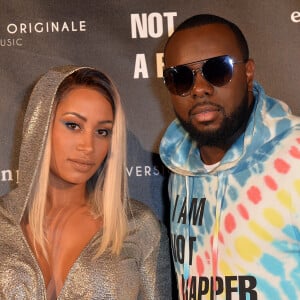 Maître Gims (Gandhi Djuna) et sa femme Demdem lors de la soirée de lancement de la collection capsule "I'm not a rapper" de la marque ElevenParis à Paris, France, le 11 avril 2019. © Veeren/Bestimage