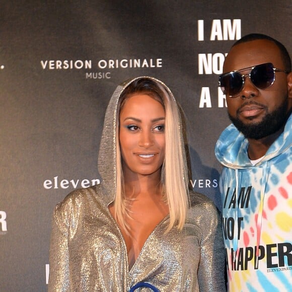 Maître Gims (Gandhi Djuna) et sa femme Demdem lors de la soirée de lancement de la collection capsule "I'm not a rapper" de la marque ElevenParis à Paris, France, le 11 avril 2019. © Veeren/Bestimage