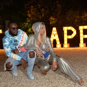 Maître Gims (Gandhi Djuna) et sa femme Demdem lors de la soirée de lancement de la collection capsule "I'm not a rapper" de la marque ElevenParis à Paris, France, le 11 avril 2019. © Veeren/Bestimage