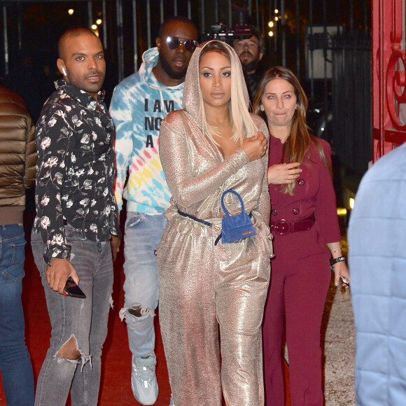 Maître Gims (Gandhi Djuna) et sa femme Demdem lors de la soirée de lancement de la collection capsule "I'm not a rapper" de la marque ElevenParis à Paris, France, le 11 avril 2019. © Veeren/Bestimage