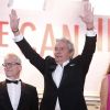 Thierry Frémaux, Alain Delon - Hommage à Alain Delon lors du 66eme festival du film de Cannes. Le 25 mai 2013