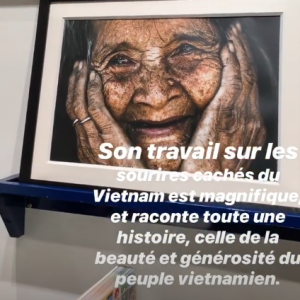 Laeticia Hallyday sur Instagram, le 15 avril 2019. Voyage au Vietnam avec ses filles, Jade et Joy. Elles ont visité l'association de Laeticia Hallyday et Hélène Darroze "La bonne étoile", qui vient en aide aux orphelins vietnamiens.