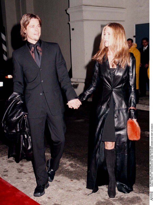 Brad Pitt et Jennifer Aniston, le 22 février 2000, à Los Angeles. 