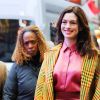 Anne Hathaway fait un passage à l'émission Good Morning America à New York le 23 janvier 2019.