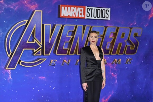 Scarlett Johansson lors de la première de Avengers : Endgame au Pïcture House Central à Londres le 10 avril 2019. 10 April 2019.
