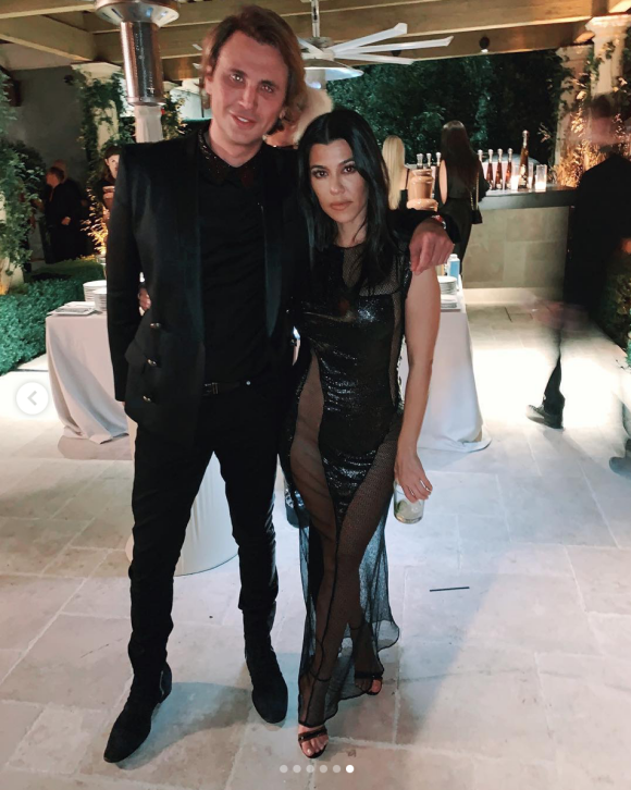 Jonathan Cheban et Kourtney Kardashian - Soirée d'anniversaire de Kourtney Kardashian (40 ans) à Beverly Hills. Le 18 avril 2019.