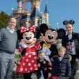 Jacques et Gabriella de Monaco ont découvert le parc Disneyland Paris, avec leurs parents Albert et Charlene de Monaco. Avril 2019.