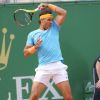 Rafael Nadal lors de sa demi-finale perdue contre F. Fognini 6-4 / 6-2. Rolex Monte Carlo Masters 2019 sur le court Rainier III pour les demi-finales à Roquebrune Cap Martin le 20 avril 2019. © Claudia Albuquerque / Bestimage