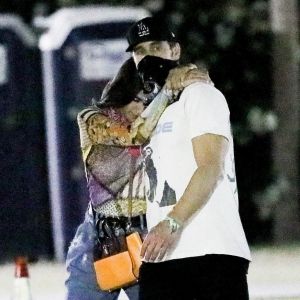 James Franco et sa compagne Isabel Pakzad au deuxième week-end du festival Coachella. Indio, le 19 avril 2019.