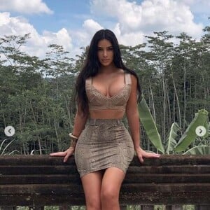 Kim Kardashian à Bali. Avril 2019.