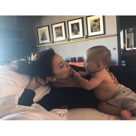 Les vacances d'Eva Longoria dans la maison de Johnny et Laeticia Hallyday à Saint-Barth, dans les Antilles françaises, le 25 avril 2019.