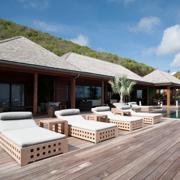 La villa Jade de Johnny et Laeticia Hallyday à Saint-Barth.