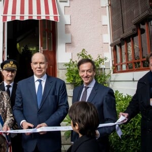 Le prince Albert II de Monaco lors de l'inauguration de l'exposition Grace de Monaco, princesse en Dior le 25 avril 2019 à Granville, à la villa Les Rhumbs qui abrite le musée Christian Dior. © Cyril Moreau/Bestimage