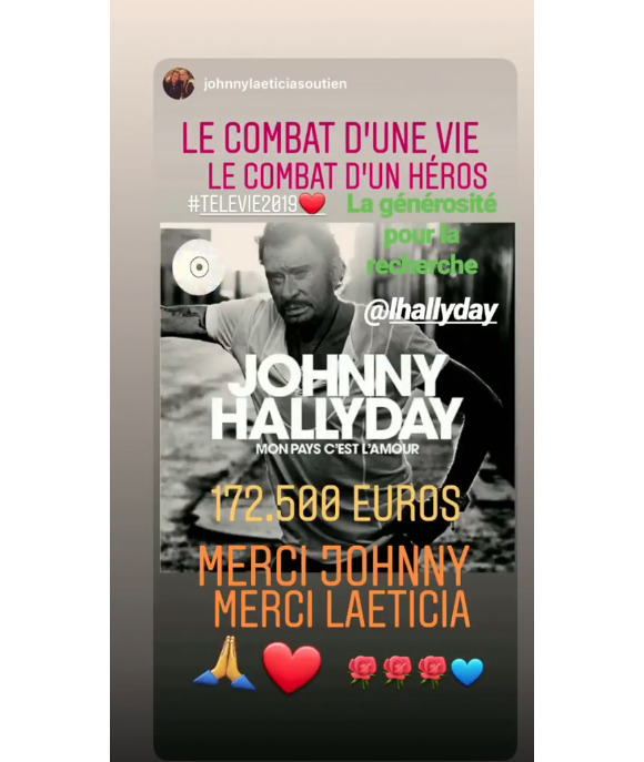 Laeticia Hallyday sur Instagram, le 27 avril 2019.