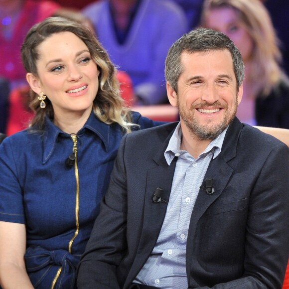 Exclusif - Marion Cotillard et Guillaume Canet - Enregistrement de l'émission "Vivement Dimanche prochain" présentée par M.Drucker et diffusée le 5 mai sur France 2. Le 29 avril 2019 © Guillaume Gaffiot / Bestimage