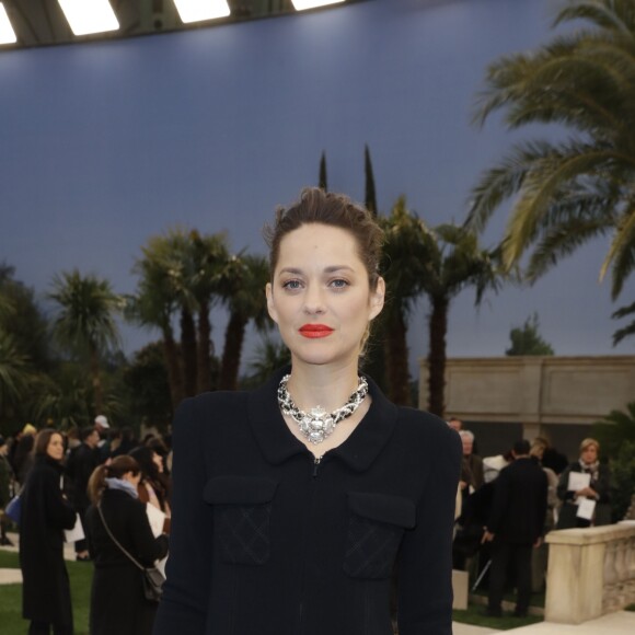 Marion Cotillard au deuxième défilé Chanel au Grand Palais lors de la Fashion Week Haute Couture collection printemps/été 2019 de Paris, France, le 22 janvier 2019. © Olivier Borde/Bestimage