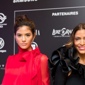 Exclusif - Lalla Rania Benchegra et Touriya Haoud lors du photocall de la 14ème édition du Casa Fashion Show au Sofitel Casablanca Tour Blanche à Casablanca, Maroc, le 20 avril 2019. Sept ans déjà que le Casa Fashion Show promeut la femme marocaine citoyenne du monde. Devenu un rendez-vous incontournable et placé sous le Haut Patronage de Sa Majesté le Roi du Maroc, l'événement porté par K.Cheddadi et chorégraphié par H.Ghorab, se veut le reflet d'une société plurielle et avant-gardiste, jonglant avec brio entre ses racines orientales et sa culture occidentale. Une société solidaire également… L'événement soutenant depuis son lancement l’Association des Bonnes Œuvres du Cœur dont l’objectif est de redonner un souffle de vie et d’espoir aux bébés bleus. Le Casa Fashion Show dévoile au public marocain les collections Printemps/Eté 2019 des griffes les plus prestigieuses : de Etro à Oud Paris, en passant par Elisabetta Franchi, Pinko, Dice Kayek, Just Cavalli ou encore Orza Couture… Les créateurs marocains Lina Cahill et Sara Chraibi revisitent la robe du soir, avec cet œil aiguisé et ce sens pointu du détail qui les caractérisent. Le talentueux couturier tunisien, Ali Karoui (souvent surnommé le nouveau Azzedine Alaia), est présent pour la seconde fois consécutive. Enfin, l’enseigne marocaine de luxe IO sera la chaussure officielle de l’événement et l’Oréal Paris, le partenaire coiffure et make up du show. © Philippe Doignon/Bestimage