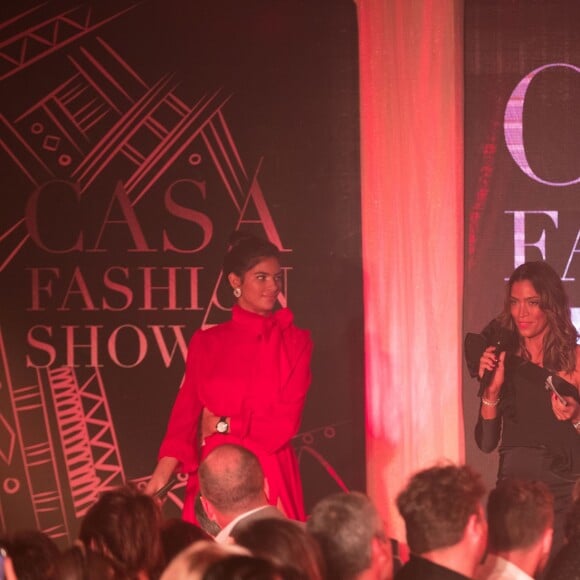 Exclusif - Lalla Rania Benchegra et Touriya Haoud lors du défilé de la 14ème édition du Casa Fashion Show au Sofitel Casablanca Tour Blanche à Casablanca, Maroc, le 20 avril 2019. Sept ans déjà que le Casa Fashion Show promeut la femme marocaine citoyenne du monde. Devenu un rendez-vous incontournable et placé sous le Haut Patronage de Sa Majesté le Roi du Maroc, l'événement porté par K.Cheddadi et chorégraphié par H.Ghorab, se veut le reflet d'une société plurielle et avant-gardiste, jonglant avec brio entre ses racines orientales et sa culture occidentale. Une société solidaire également… L'événement soutenant depuis son lancement l’Association des Bonnes Œuvres du Cœur dont l’objectif est de redonner un souffle de vie et d’espoir aux bébés bleus. Le Casa Fashion Show dévoile au public marocain les collections Printemps/Eté 2019 des griffes les plus prestigieuses : de Etro à Oud Paris, en passant par Elisabetta Franchi, Pinko, Dice Kayek, Just Cavalli ou encore Orza Couture… Les créateurs marocains Lina Cahill et Sara Chraibi revisitent la robe du soir, avec cet œil aiguisé et ce sens pointu du détail qui les caractérisent. Le talentueux couturier tunisien, Ali Karoui (souvent surnommé le nouveau Azzedine Alaia), est présent pour la seconde fois consécutive. Enfin, l’enseigne marocaine de luxe IO sera la chaussure officielle de l’événement et l’Oréal Paris, le partenaire coiffure et make up du show. © Philippe Doignon/Bestimage