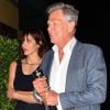 Katharine McPhee et son fiancé David Foster arrivent à la soirée organisée par Simon Cowell au restaurant AGO à West Hollywood, le 22 aout 2018.