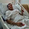 Iker Casillas, en bonne santé sur son lit d'hôpital à Porto. Mai 2019.