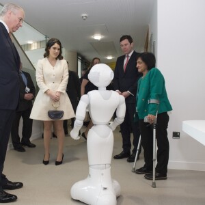 La princesse Eugenie d'York et son mari Jack Brooksbank lors d'une visite l'Hôpital national orthopédique royal de Londres pour l'ouverture du nouveau bâtiment Stanmore le 21 mars 2019.