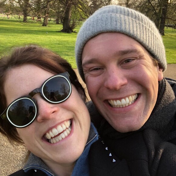 La princesse Eugenie d'York a partagé ce selfie sur Instagram le 3 mai 2019 pour le 33e anniversaire de son mari Jack Brooksbank.