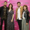 Joakim Latzko, Anne Décis, Emanuele Giorgi, Elodie Varlet (Plus Belle la Vie) - Masterclass des acteurs des série "Plus Belle la Vie", "Les Mystères de l'Amour" et "Alice Nevers" à l'Espace Miramar lors du festival Canneseries à Cannes, le 7 avril 2019. © Dylan Meiffret / Nice Matin / Bestimage