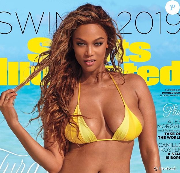 Tyra Banks en couverture du magazine Sports Illustrated Swimsuit 2019.