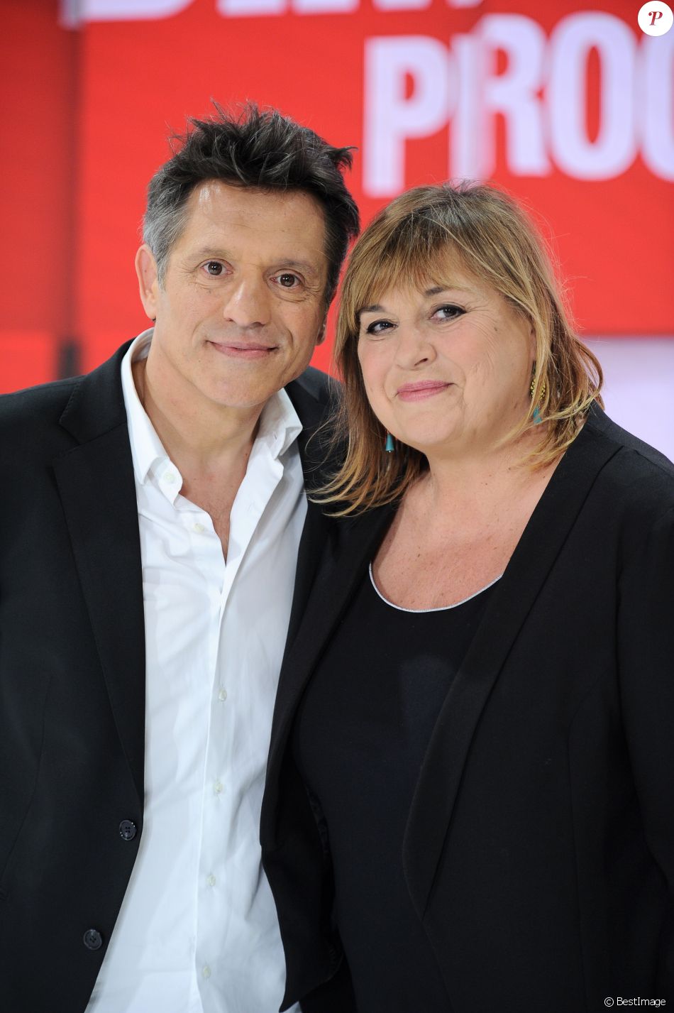 Exclusif Pierre Cassignard Et Michele Bernier Enregistrement De L Emission Vivement Dimanche Prochain Au Studio Gabriel A Paris Presentee Par M Drucker Et Purepeople