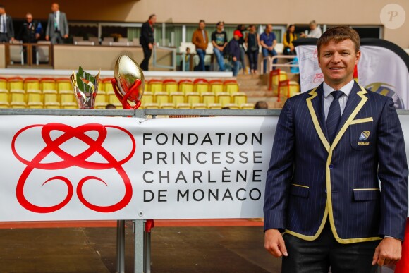 Gareth Wittstock, (frère de la princesse Charlene) lors de la 9ème édition du Tournoi Sainte Dévote de Rugby au Stade Louis II à Monaco, le 11 mai 2019. © Claudia Albuquerque/Bestimage