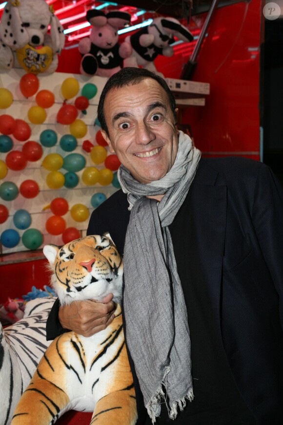 Thierry Beccaro - Spectacle de 'La Télé Qui Chante' à la Fête a Neu-Neu à Paris le 5 octobre 2013.
