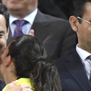 La reine Letizia d'Espagne assiste à la finale de Copa de Reina 2019: Real Sociedad vs At. de Madrid et remet la coupe à Sandra Ramajo (Real Sociedad) au stade Nuevo Estadio de los Carmenes à Grenade, le 11 mai 2019.